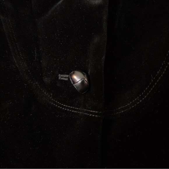 J. Crew Black Velvet Blazer Size 12 Petite - Picture 3 of 8